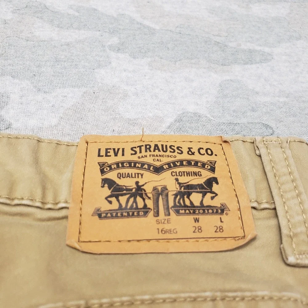 Levi's‎ 511 Pants Youth 28x38 Tan Slim Fit Pockets